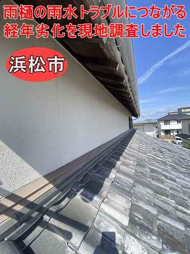 豊橋　雨樋　無料点検　ゆがみ　落ち葉